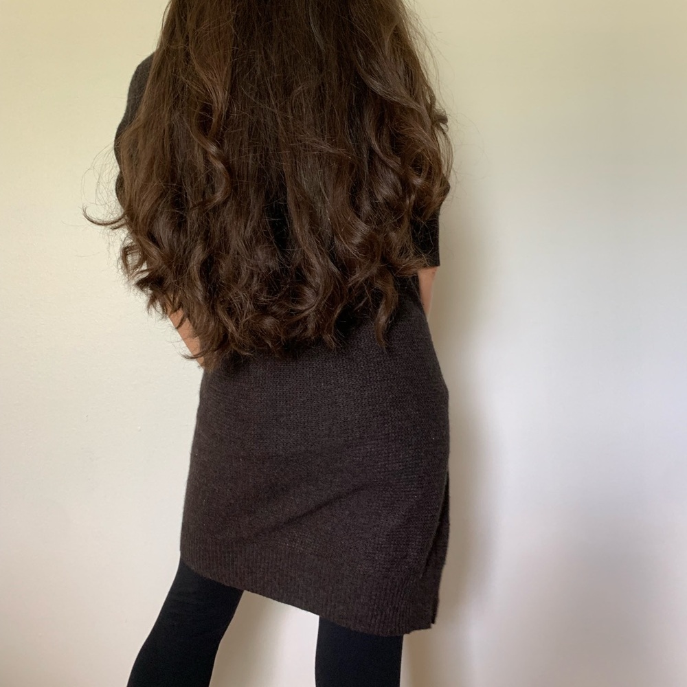 Espresso Eileen Fisher Wool Blend Cardigan - Picture 3 of 7